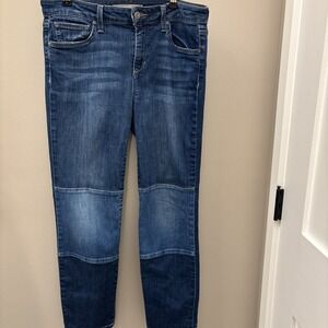Joe's jeans women waist 30 two tone knee color blue